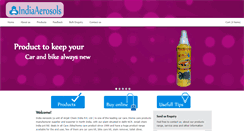 Desktop Screenshot of indiaaerosols.com