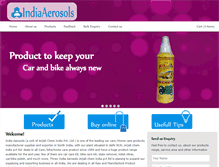 Tablet Screenshot of indiaaerosols.com